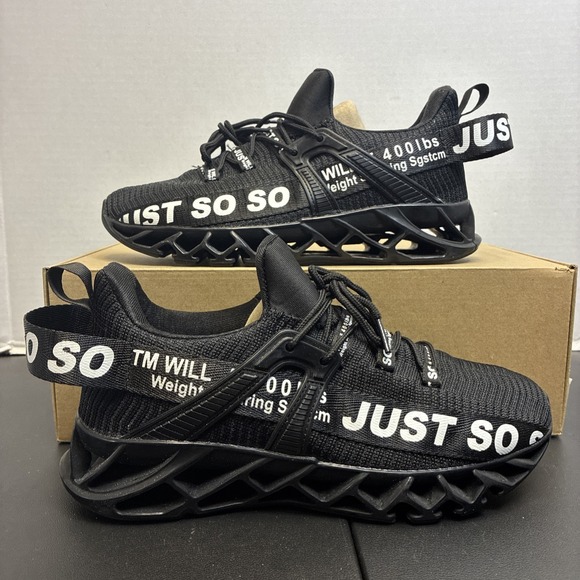 Just So So Shoes - Just So So Sneakers Blue Non-Slip Running Sport Shoes EU 40 US Mens 7 Womens 8.5